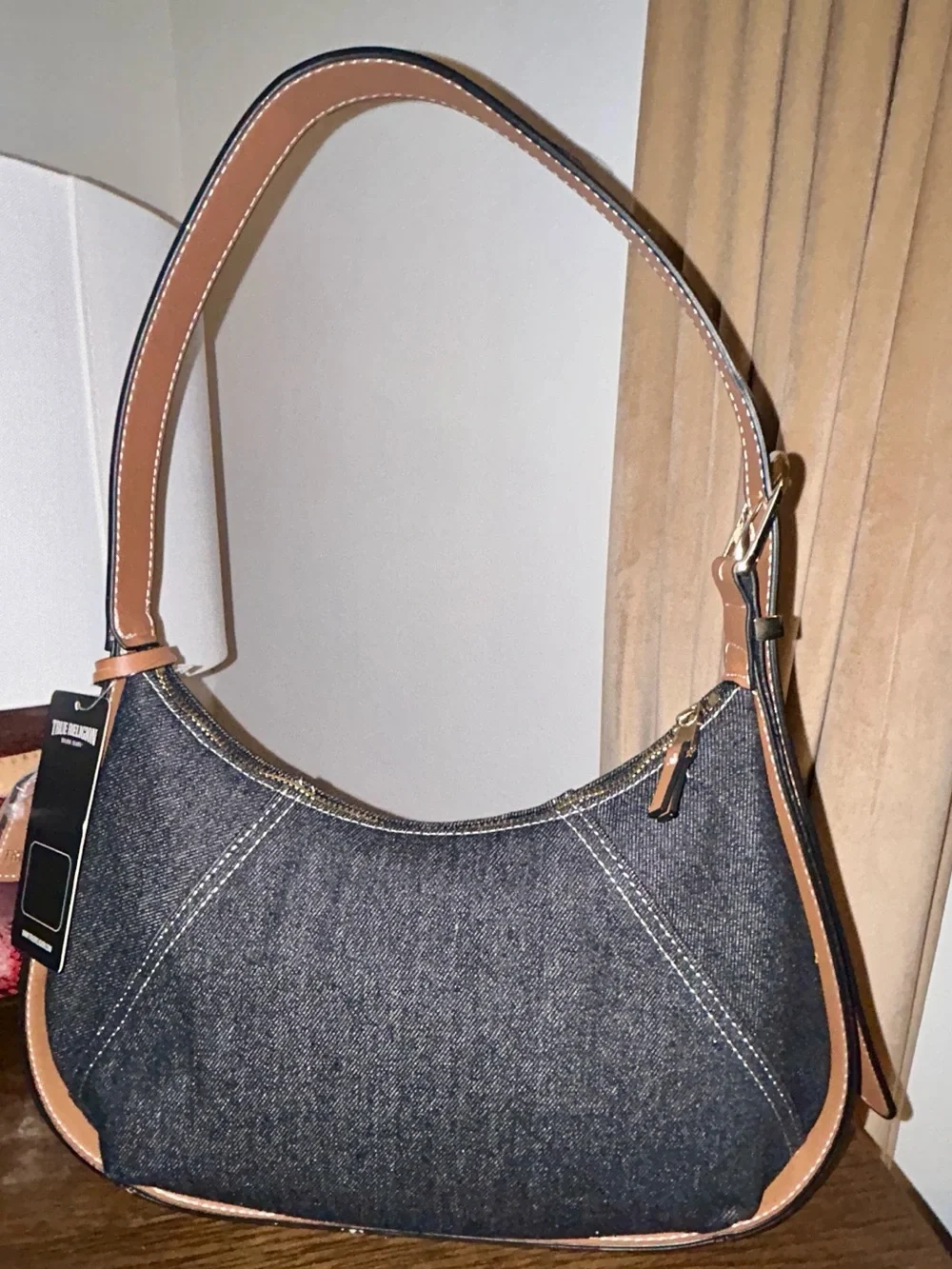 True Religion Retro Denim Hobo Bag. New With Tags